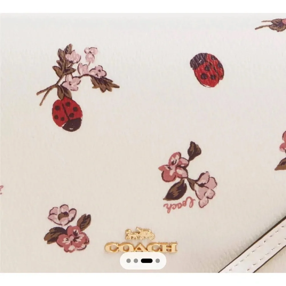 Coach Ladybug Floral Tote Bag (EUC) w/ Tags - Picture 6 of 8